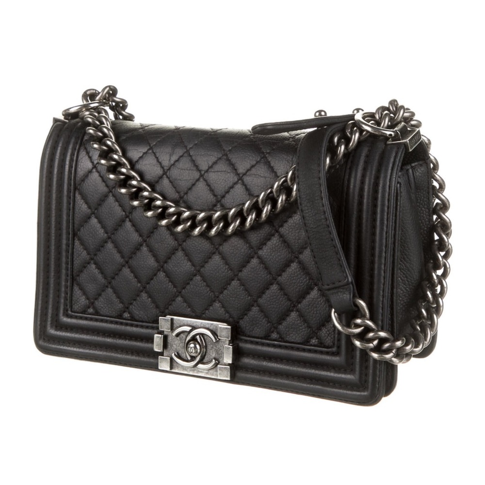 Authentic Chanel Medium Boy Bag